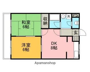 第5みなもとビル【2-D号室】の間取り