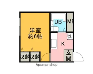 ブランニュー美しが丘【1階】の間取り