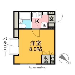 ブランニュー美しが丘【404号室】の間取り