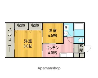 メゾン千代田【202号室】の間取り