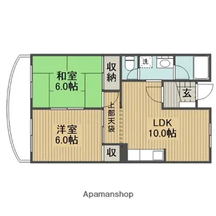 フラワーベールマンション【1階】の間取り