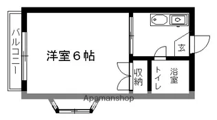 コーポ星が丘【1階】の間取り