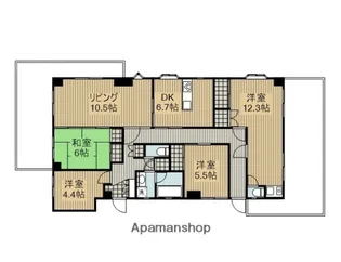 グランメゾンミューズ【501号室】の間取り