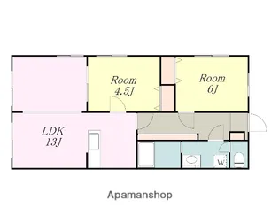 クレイン南台【1階】の間取り