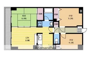 ナイスアーバン小田急相模原Ⅱ【406号室】の間取り