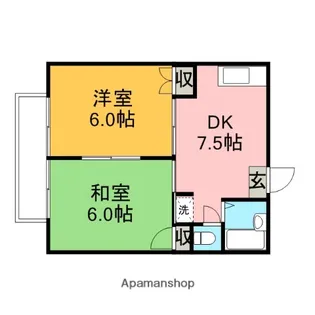 アヴァンセ四ツ谷【2階】の間取り