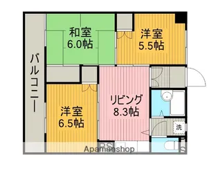 PIACEVOLE【6階】の間取り