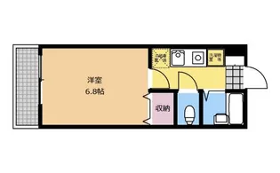 SKY STAGE【S105号室】の間取り