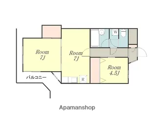 メゾン・デ・アフリ【3階】の間取り