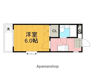 シャンプル井上【206号室】の間取り