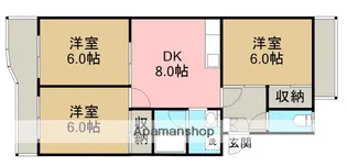 コーポラス中央【3階】の間取り