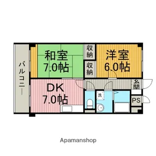 Y・Mマンションアサヒ【2階】の間取り