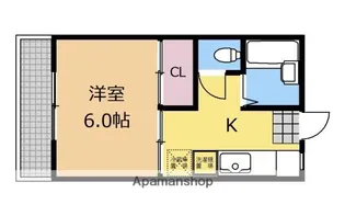 陽林館【106号室】の間取り