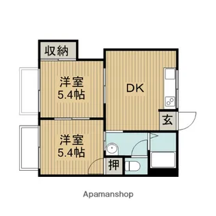 エステートM【103号室】の間取り