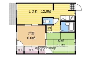 フォーブル橘【102号室】の間取り