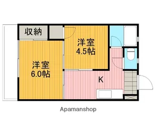 コーポ若松【203号室】の間取り