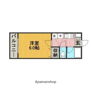 サンライズAKI【1階】の間取り