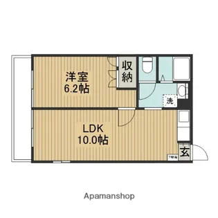 ホウプフルリラ【105号室】の間取り