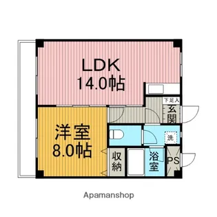 ルミエール北里【303号室】の間取り