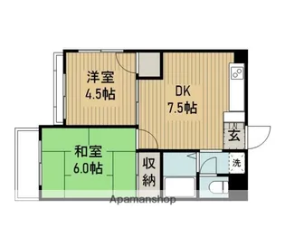 パークアイランド【301号室】の間取り