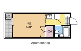ハイキャッスル【103号室】の間取り