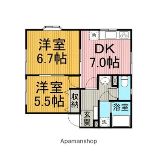 フレックスひばりが丘【101号室】の間取り
