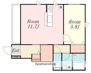 グレースハイムB【1階】の間取り