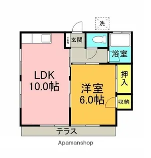 神奈川県相模原市南区麻溝台7丁目【アパート】の間取り
