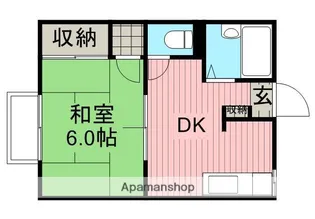 グローリーハイム【101号室】の間取り