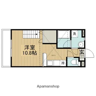 シルキーⅢ【203号室】の間取り