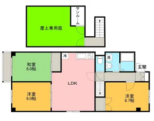 アクティサガミ【3階】の間取り