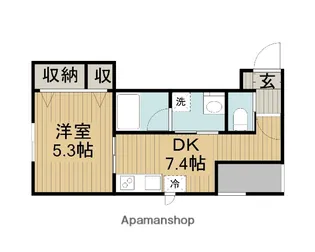 グッドウィル【1階】の間取り