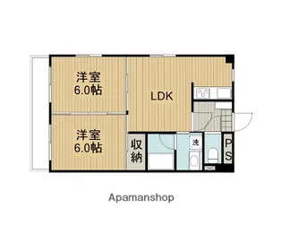 サングラン【2階】の間取り