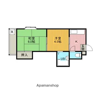 相模パークマンション【1階】の間取り