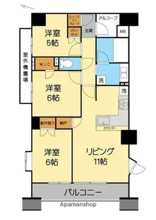 プラウド相模大野マークス【7階】の間取り