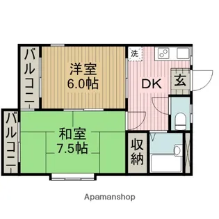 シャトレー南台【3階】の間取り