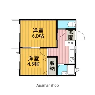 ハウスオブミーナ【203号室】の間取り