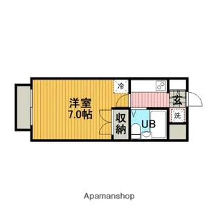 パティオ【202号室】の間取り