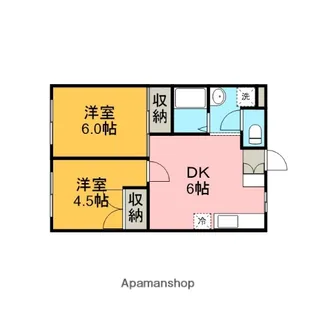 ファミール渋谷Ⅲ【1階】の間取り