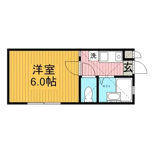 ロッシェル相模大野【1-106号室】の間取り