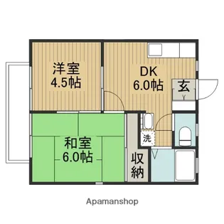 サンシティOKUBO【2階】の間取り