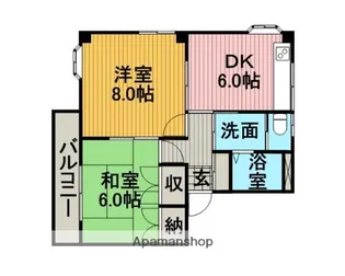 田村ビル【201号室】の間取り