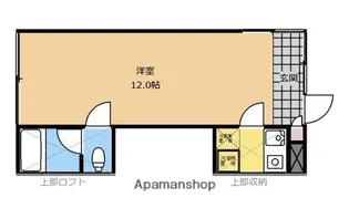 アパートメントキューブ【2号室】の間取り