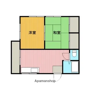 もとひさアパート【2階】の間取り