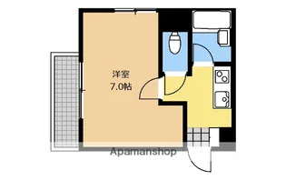 キタミマンション【506号室】の間取り