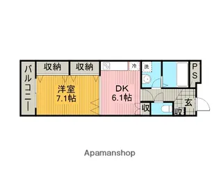 スタシオンウエスト【3階】の間取り