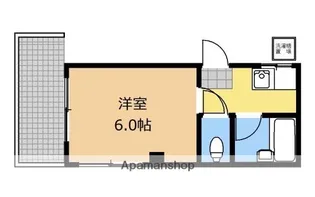 コーポサガミ【302号室】の間取り