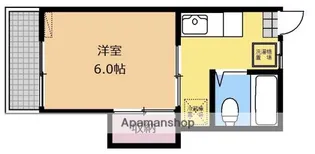 ハイツエルム【203号室】の間取り