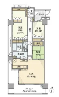 グランシーズン相模大野【2階】の間取り