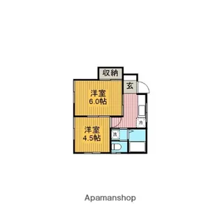 ヴィラ相模台Ⅰ【101号室】の間取り